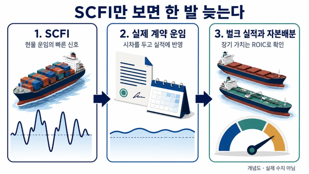 SCFI만 보면 한 발 늦는다-HMM