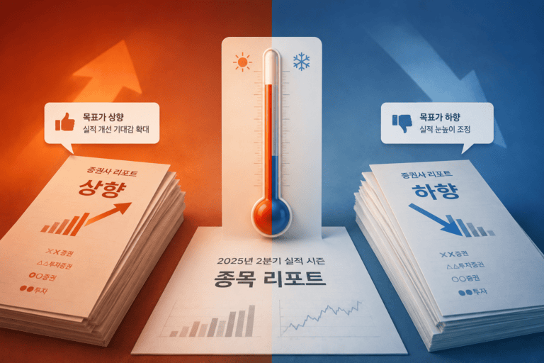 증권사 리포트 온도차